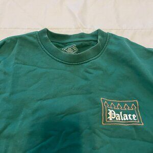 Palace Skateboards Gated Community Crew Sweatshirt Medium GREEN Crewneck 2019